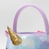 Halloween Unicorn Round Trick or Treat Decorative Bling Basket - Hyde and EEK! Boutique™ - 3 of 3