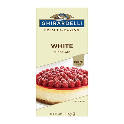 GHIRARDELLI Premium Baking White Chocolate Baking Bar - 4oz