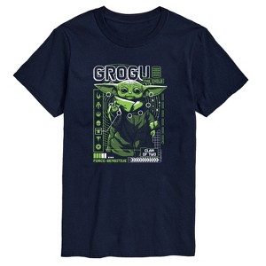 Men's - Star Wars - The Mandalorian Grogu Digital Short Sleeve Graphic T-Shirt - 1 of 4
