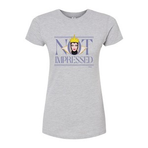 Women's - Disney Villains - Not Impressed Fitted Graphic T-Shirt - 1 of 3