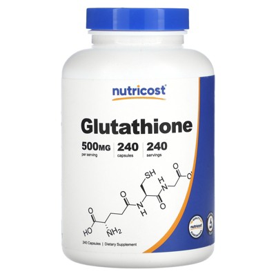 Nutricost Glutathione, 500 Mg, 240 Capsules : Target