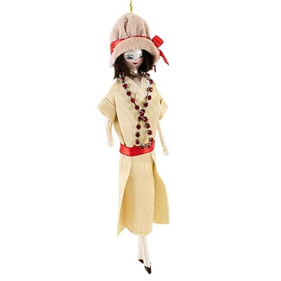 Italian Ornaments 7.0 Inch Gatsby's Girl Greta Fashionista Diva Tree Ornaments