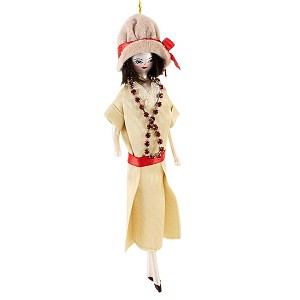 Italian Ornaments 7.0 Inch Gatsby's Girl Greta Fashionista Diva Tree Ornaments - 1 of 4