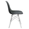 LeisureMod Dover Modern Dining Chair with Acrylic Base, Set of 2 - 3 of 4