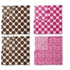 Bacati - Ikat Pink/Chocolate Swaddling Muslin Blankets set of 4 - image 2 of 4