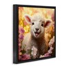 Stupell Industries Lamb in Flower Meadow, 25" x 25" - 3 of 4
