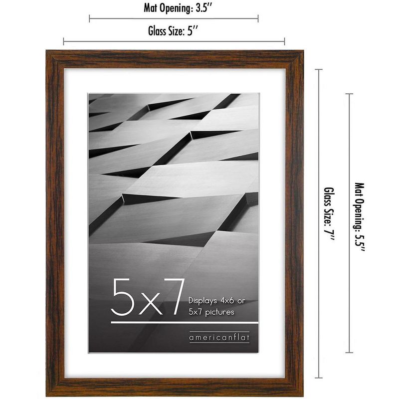 Americanflat Thin Picture Frames with tempered shatter-resistant glass - Horizontal and Vertical Formats for Wall and Tabletop, 2 of 7