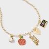 SUGARFIX by BaubleBar Class Act Charm Necklace - Gold - 4 of 4
