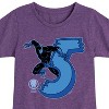 Girls' - Marvel - Black Panther 5Th Birthday Fitted Short Sleeve Graphic T-Shirt - 2 of 4