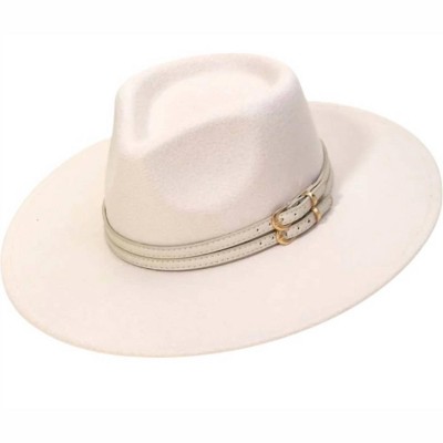 Women's Dallas Double Strap Fedora Hat - ANARCHY STREET