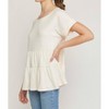 Women's Short Sleeve Tiered Tunic - entro - 2 of 4