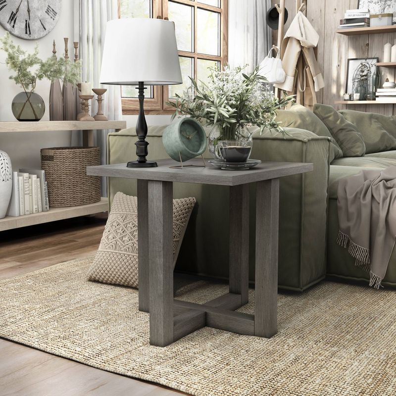 Acampa Square End Table Light Gray - HOMES: Inside + Out, 2 of 6