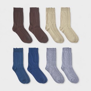 Aeropostale Men's 8-Pack Dress Crew Socks - Comfortable & Stylish for Everyday Wear - Lightweight, Stretchy & Moisture Wicking - 1 of 4