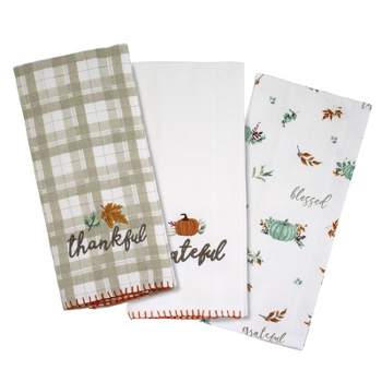 Avanti Linens Grateful Patch Kitchen Towel 3 Pack