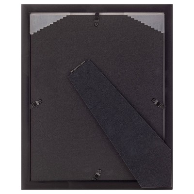 Classic 8x10 Black Wood Floating Frame with Glass