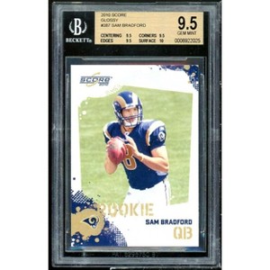 Sam Bradford Rookie Card 2010 Score Glossy #387 BGS 9.5 (9.5 9.5 9.5 10) - 1 of 2
