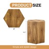 HDZNVF Modern MDF Side Table, With Complex Texture Patterns, Wood - 4 of 4