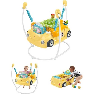 Baby Activity Center Fisher-Price Baby Bouncer Palm Paradise Jumperoo Activity Center With Music Lights Sounds And Developmental Toys3 Baby Delight Bouncer