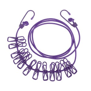 Unique Bargains with Metal Clips*12 Clothesline 1 Pc - 1 of 4