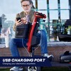 Scooters for Adults 4 Wheel Powered Mobility Scooters Folding Electric Bike for Seniors 300 lbs Capacity 16 Miles Headlight USB Charger Port Purple - 2 of 4