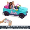 Barbie Hot Wheels RC SUV & Stickers, Battery-Powered Toy Truck, Fits 2 Barbie Dolls - 2 of 4