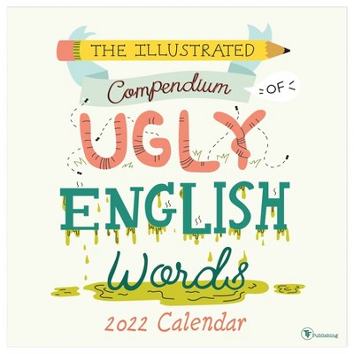 2022 Wall Calendar Ugly English Words - The Time Factory