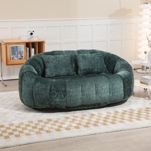 CAVINAS Lazy Sofa Chenille Bean Bag Chair Lounger,High Back Bean Bag Couch,Accent Chairs for Living Room - 1 of 4