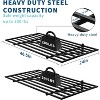 Heavy Duty Wall Mounted Garage Shelving with Hooks,200 lbs Load Capacity per Shelf, Black, 2-Pack - 3 of 4