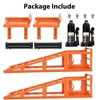 2 Packs Hydraulic Car Ramps-5 Ton Car Lift Ramp for Oil Changes, Heavy Duty Car Jack Ramps - 2 of 4