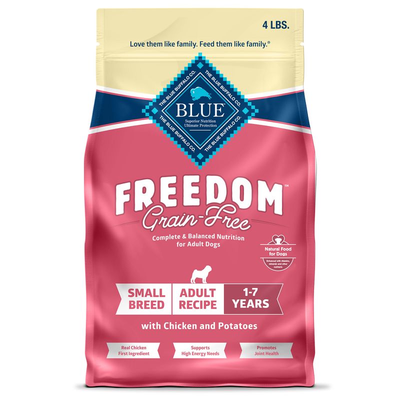 Blue Buffalo Freedom Grain Free with Chicken, Peas & Potatoes Small Breed Dry Dog Food, 1 of 14
