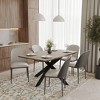 LeisureMod Ravenna 6-Piece Dining Set - 63" Rectangular MDF Wood Dining Table, 5 Leather Dining Chairs - 2 of 4