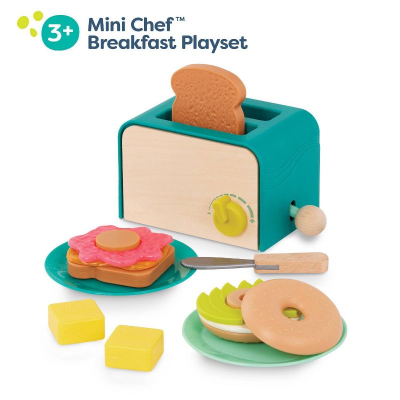 B. toys - Play Food Set Mini Chef - Breakfast Toaster Playset, 4 of 12