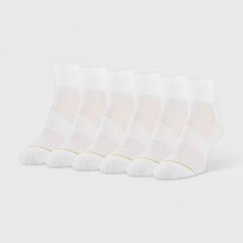 All Pro Women's Extended Size Aqua FX 6pk Ankle Athletic Socks - 8-12