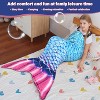 Catalonia Kids Flannel Blanket Mermaid Tail, Ultra Soft Plush Sleeping Bag Snuggle Blanket for Girl Toddlers, Cozy Gift - 3 of 4
