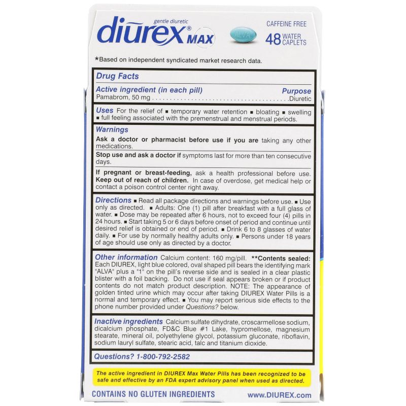 Diurex Max Diuretic Water Pills - 48ct, 5 of 7