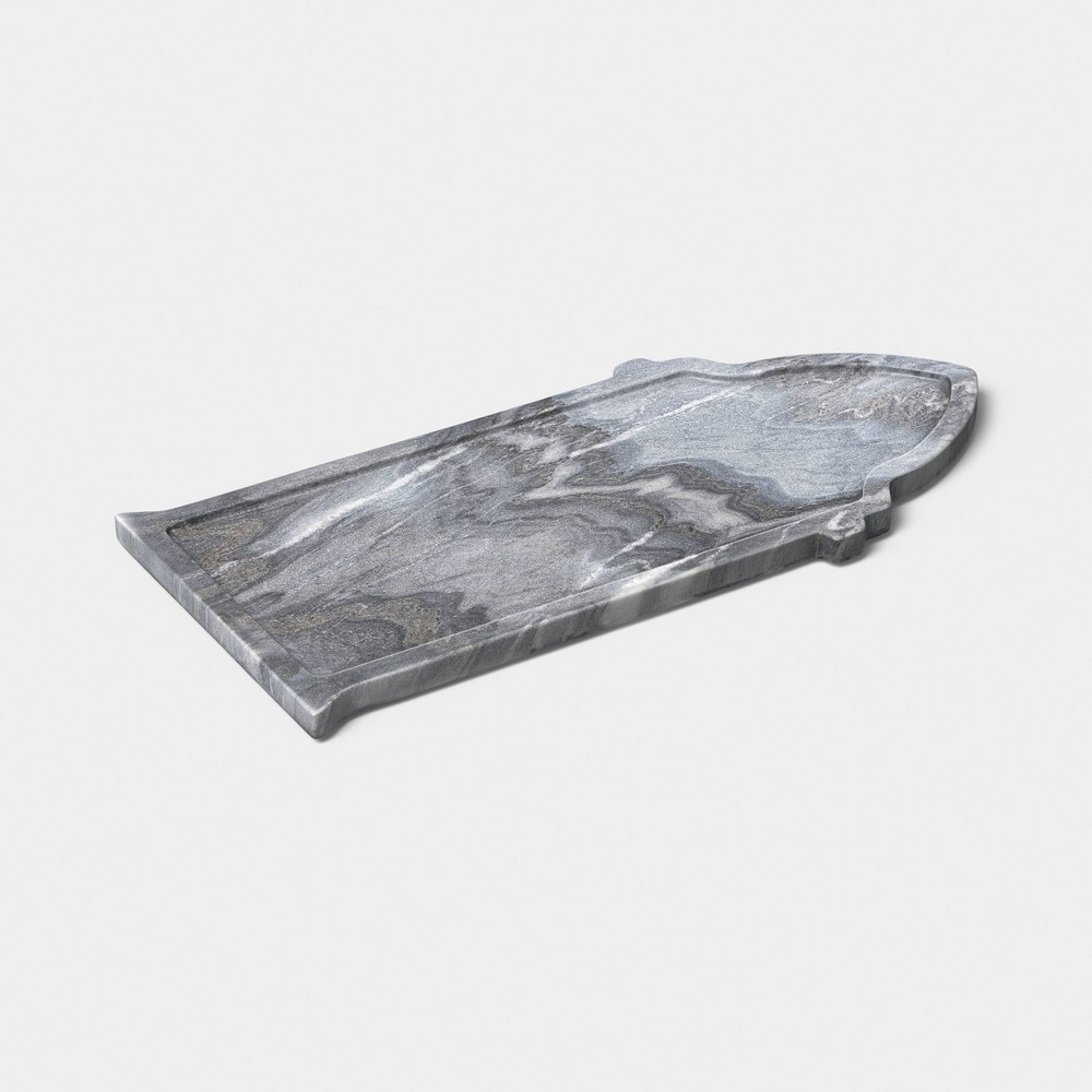 7" Marble Halloween Tombstone Serving Board - Threshold™"