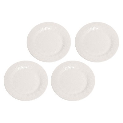 C&F Home Snowflake Border Christmas Salad Plate Set of 4