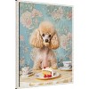 Amanti Art The Cake Loving Poodle by Mowzu  Framed Canvas Wall Art - 2 of 4