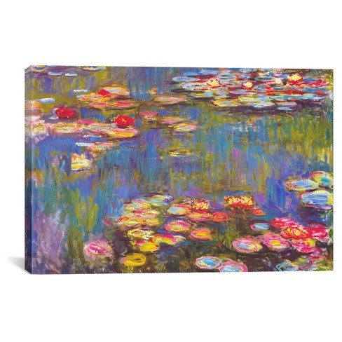 Water Lilies 1916 By Claude Monet Canvas Print 26 X 40 Target