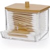 Maison Acrylic Qtip Dispenser with Opening 2 Pack - 2 of 4