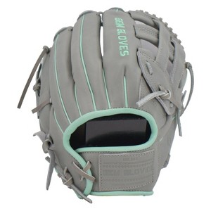 Gem Gloves Softball Fielding Glove - GEM001 (Grey/Mint) - 1 of 4