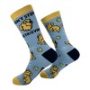 Crazy Dog Women's Dont Stop Retrievin Socks Funny Sarcastic Golden Retriever Graphic Novelty Footwear for Ladies - 2 of 4