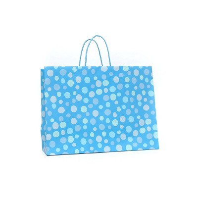 Large Paper Gift Bag Bubble Confetti Blue - Spritz™