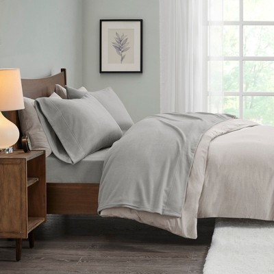 Elegant Solid Micro Fleece Sheet Set, All Season Bedding Sets, Cozy Home Textile fits Lux Bedroom Decor,Valentine's Day Gifts