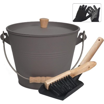 attop 1.3 Gallon Ash Bucket for Fireplace