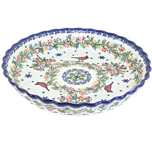 Blue Rose Polish Pottery 100 Vena Pie Plate - 1 of 1