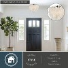 VAXCEL Elsa Satin Nickel Capiz Shell Coastal Flush Mount Ceiling Light Fixture - 2 of 4