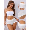 Allegra K Women's Mid-Waisted Full Coverage Classic Cotton Briefs - 3 of 4