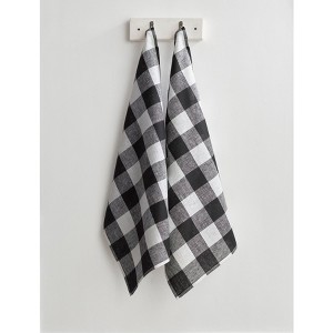 Solino Home Linen Buffalo Check Kitchen Towels - 1 of 4
