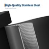 13 Gallon / 50 L Stainless Steel Trash Can with Lid, Large Garbage Can for Kitchen, Rustproof Step-on Kitchen Metal Trash Bin with Liner Rim - 3 of 4